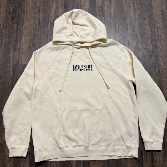 Taylor Swift 2023 The Eras Tour Concert Official Cream Hoodie Merch Sweatshirt L - Picture 4 of 12